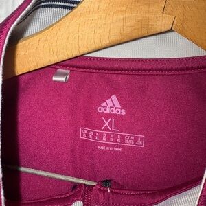 Adidas Fuchsia XL Zip-Up Jacket